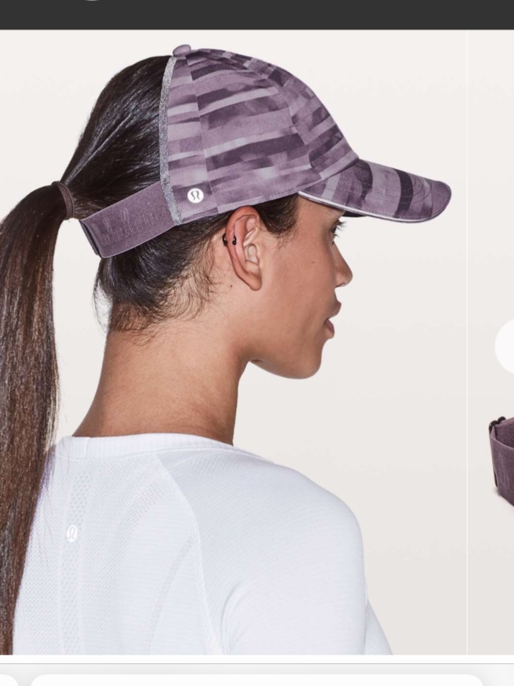 Rare 🦄lululemon athletica baller ponytail run hat cap adjustable
